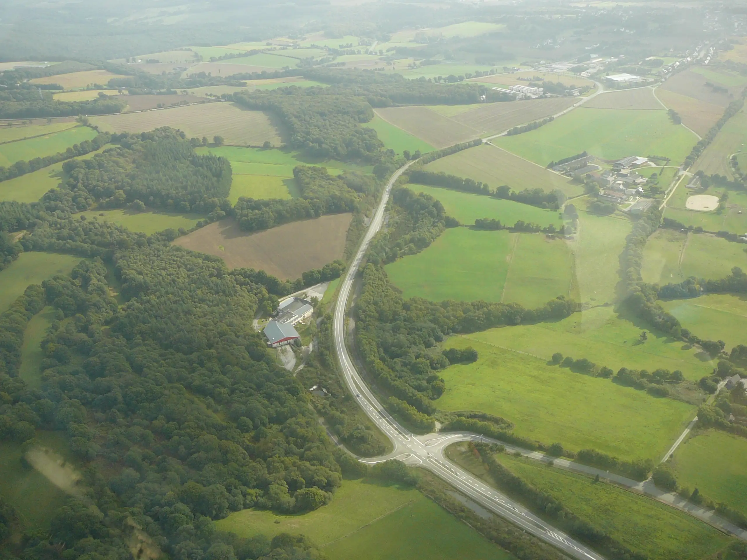 Vue du projet d'aménagement RN164 secteur Guerlédan